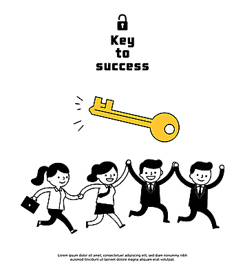 전신 여자 남자 서류가방 일러스트 성공 열쇠 자물쇠 미소 들기 정장 여러명 성인 달리기 손들기 손잡기 비즈니스맨 비즈니스우먼 오픈 목표 심플 성인만 국내일러스트 AI파일 옷 다수 컨셉 가방 비즈니스 모션 표정 사람 직장인 파일형식 벡터