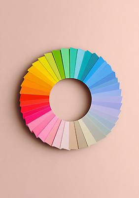 JPG 편집이미지 사람없음 컬러풀 원형 편집실사 컬러칩 AI포토 AI콘텐츠 도형 컬러 CG 파일형식