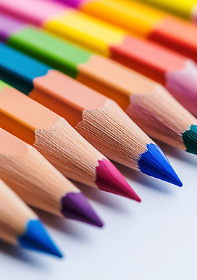 JPG 편집이미지 학용품 색연필 근접촬영 사람없음 컬러풀 미술도구 편집실사 AI포토 AI콘텐츠 뷰포인트 컬러 문구용품 CG 오브젝트 파일형식