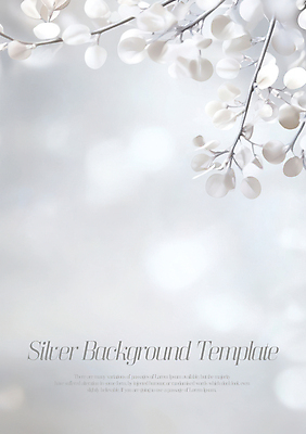 PSD 편집이미지 백그라운드 나뭇잎 사람없음 은색 질감 보케 광택 이미지편집 컬러 잎 파일형식