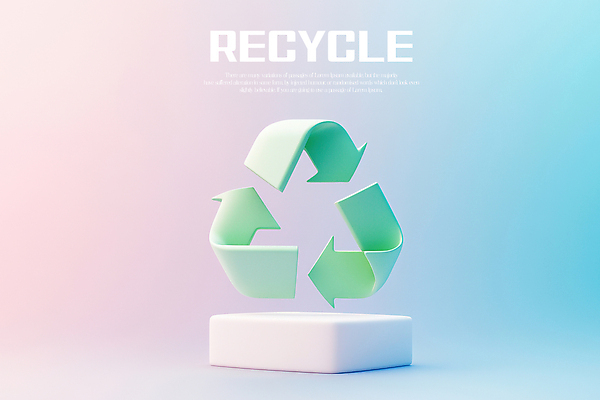 PSD 편집이미지 분홍색 사람없음 3D 자연보호 심볼 그라데이션 재활용표시 편집3D 컬러 자연 표시 재활용 보호 디지털합성 파일형식