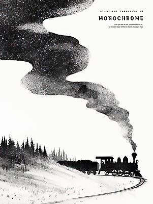 PSD 나무 실루엣 일러스트 산 흑백 사람없음 기찻길 기차 연기 스케치 감성 경관 국내일러스트 식물 육상교통 컨셉 대중교통 촬영기법 미술 풍경 파일형식