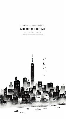 PSD 실루엣 일러스트 흑백 사람없음 도시 스케치 감성 빌딩숲 경관 국내일러스트 컨셉 촬영기법 미술 풍경 빌딩 파일형식