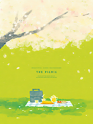 PSD 접시 꽃잎 음료 음식 가방 일러스트 주전자 잔디 사람없음 컵 연두색 벚나무 돗자리 체크무늬 나무그늘 봄소풍 국내일러스트 나무 식물 식기 잡화 꽃 무늬 주방용품 초록색 소풍 봄 벚꽃 그늘 파일형식