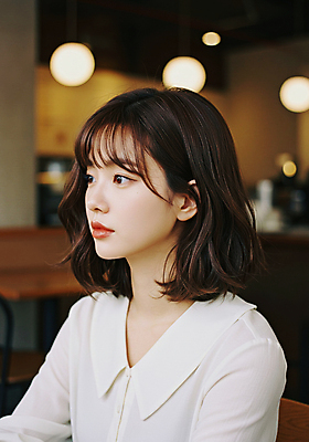 JPG 편집이미지 여자 실내 한명 상반신 성인 갈색 단발머리 보케 의료성형뷰티 성인여자한명만 편집실사 AI인물포토 AI콘텐츠 1 헤어스타일 컬러 사람 내부 CG 여자한명만 성인여자만 파일형식 AI포토