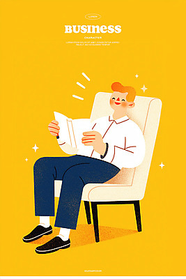 전신 PSD 남자 의자 일러스트 한명 미소 들기 앉기 성인 책 반짝임 독서 노란색 비즈니스맨 성인남자한명만 일러캐릭터 캐릭터 1 컬러 가구 비즈니스 모션 표정 사람 직장인 남자한명만 성인남자만 파일형식