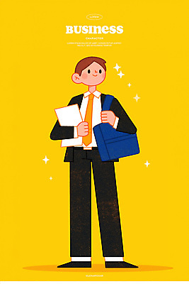 전신 PSD 남자 일러스트 한명 미소 들기 정장 성인 반짝임 노란색 비즈니스맨 문서 성인남자한명만 일러캐릭터 캐릭터 1 옷 컬러 비즈니스 모션 표정 사람 직장인 남자한명만 성인남자만 파일형식