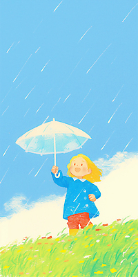 JPG 구름 여자 어린이 꽃밭 일러스트 우산 하늘 한명 미소 들기 소녀 잔디 초원 봄비 소녀한명만 국내일러스트 AI일러스트 AI콘텐츠 자연요소 식물 1 꽃 모션 표정 사람 봄 비_날씨 여자한명만 소녀만 파일형식