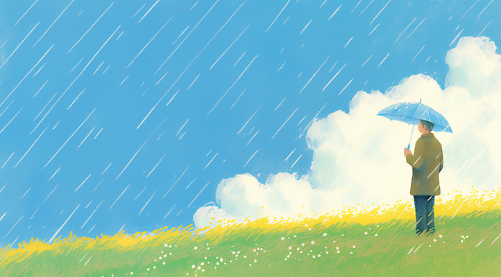 JPG 구름 남자 꽃밭 일러스트 우산 하늘 한명 들기 잔디 초원 성인 봄비 성인남자한명만 국내일러스트 AI일러스트 AI콘텐츠 자연요소 식물 1 꽃 모션 사람 봄 비_날씨 남자한명만 성인남자만 파일형식