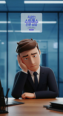 PSD 편집이미지 남자 창문 스트레스 한명 정장 상반신 성인 파란색 노트북 사무실 3D 턱괴기 비즈니스맨 불안 책상 상담 우울감 성인남자한명만 정신건강 이미지편집 편집3D 1 옷 감정 컬러 가구 비즈니스 모션 건강 사람 전자제품 직장인 디지털합성 남자한명만 성인남자만 파일형식