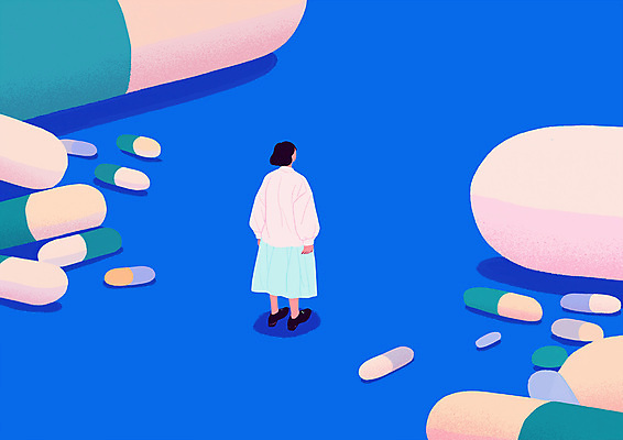 전신 PSD 여자 일러스트 의학 건강 한명 서기 성인 파란색 알약 영양제 성인여자한명만 국내일러스트 1 컬러 모션 사람 약 여자한명만 성인여자만 파일형식