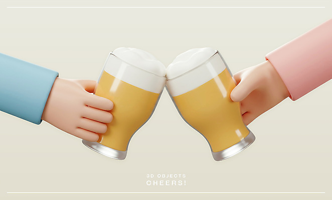 PSD 편집이미지 손 맥주 들기 신체부위 3D 오브젝트 건배 맥주잔 엘리먼트 편집3D 술잔 모션 주류 사람 디지털합성 파일형식