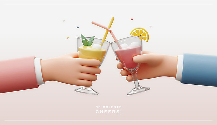 PSD 편집이미지 손 잎 빨대 들기 신체부위 3D 칵테일 레몬 오브젝트 건배 칵테일잔 슬라이스 엘리먼트 편집3D 식물 술잔 과일 모션 주류 사람 디지털합성 파일형식