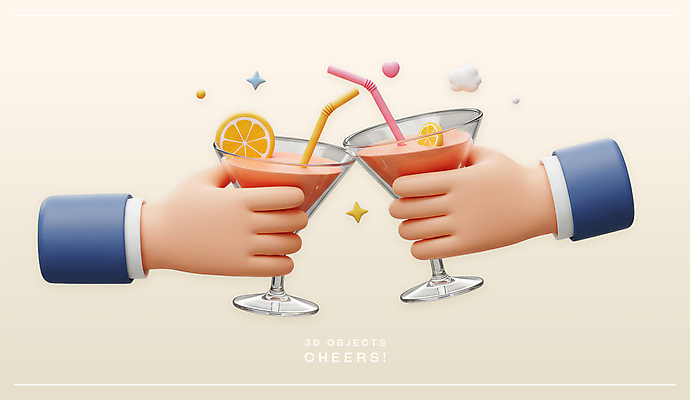 PSD 편집이미지 손 오렌지 빨대 들기 신체부위 3D 오브젝트 건배 칵테일잔 슬라이스 엘리먼트 편집3D 술잔 과일 모션 사람 디지털합성 파일형식