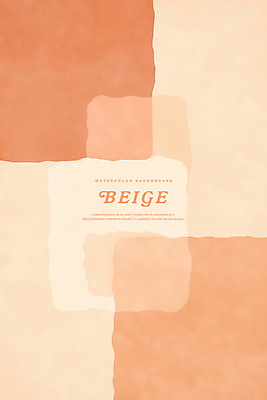 PSD 백그라운드 일러스트 추상 수채화 사람없음 베이지색 국내일러스트 컬러 무늬 파일형식