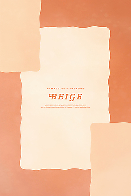 PSD 백그라운드 일러스트 추상 수채화 사람없음 베이지색 국내일러스트 컬러 무늬 파일형식