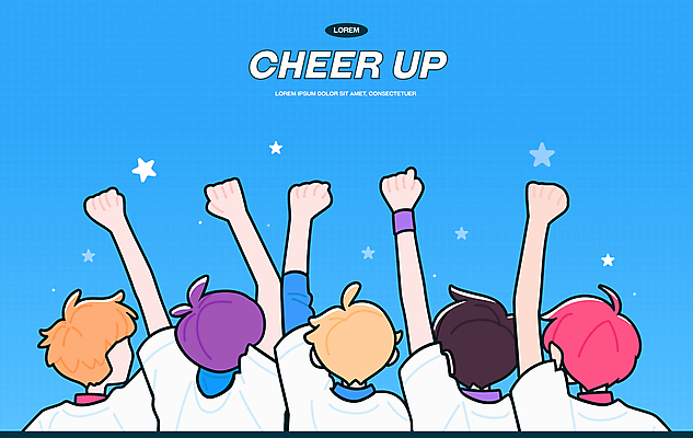 남자 별 유니폼 일러스트 응원 청소년 운동선수 미소 여러명 상반신 파란색 손들기 파이팅 주먹 십대남자만 국내일러스트 AI파일 자연요소 옷 스포츠 컬러 다수 모션 표정 사람 남자만 십대만 파일형식 벡터