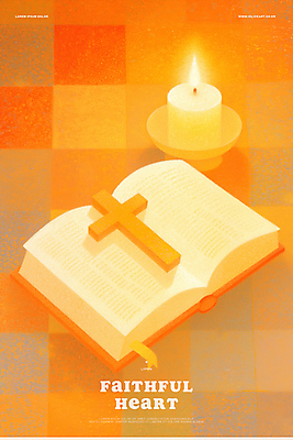 PSD 기독교 십자가 일러스트 사람없음 빛 믿음 주황색 성경 천주교 마음 국내일러스트 감정 종교 컬러 종교용품 파일형식