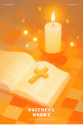 PSD 기독교 십자가 일러스트 촛불 사람없음 빛 믿음 주황색 성경 천주교 마음 국내일러스트 감정 종교 컬러 초 종교용품 파일형식