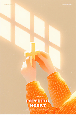 PSD 손 기독교 십자가 일러스트 그림자 들기 신체부위 빛 믿음 주황색 천주교 마음 국내일러스트 감정 종교 컬러 모션 사람 파일형식