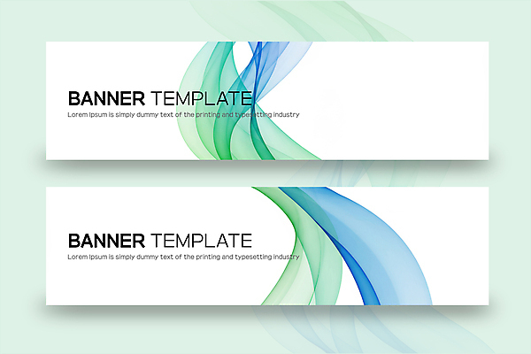 템플릿 배너템플릿 가로배너 물결 곡선 추상 사람없음 초록색 파란색 웨이브 배너세트 이미지템플릿 AI파일 배너 선 컬러 무늬 가로 세트 파일형식 벡터