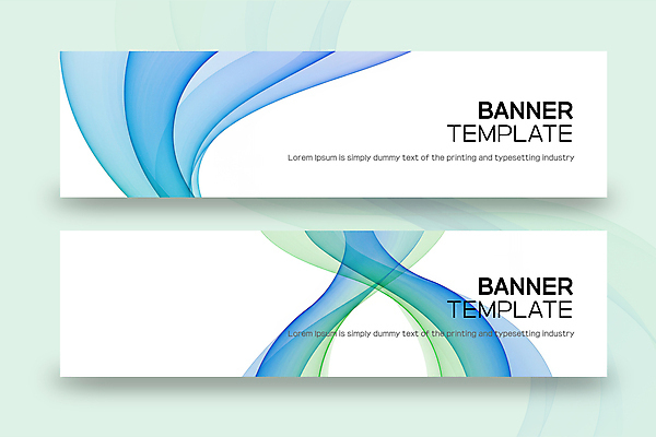템플릿 배너템플릿 가로배너 물결 곡선 추상 사람없음 초록색 파란색 웨이브 배너세트 이미지템플릿 AI파일 배너 선 컬러 무늬 가로 세트 파일형식 벡터
