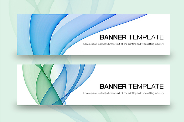 템플릿 배너템플릿 가로배너 물결 곡선 추상 사람없음 초록색 파란색 웨이브 배너세트 이미지템플릿 AI파일 배너 선 컬러 무늬 가로 세트 파일형식 벡터