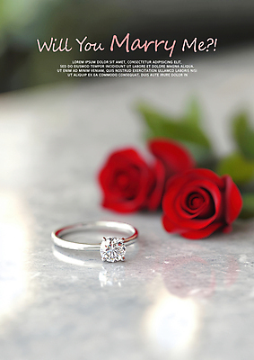 PSD 편집이미지 프로포즈 잎 사랑 사람없음 빛 장미 보석 결혼반지 다이아몬드반지 이미지편집 식물 꽃 감정 결혼 반지 광석 파일형식