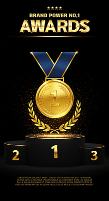 PSD 편집이미지 성공 사람없음 빛 반짝임 검은색 우승 수상_상을받음 황금 금메달 영광 명예 시상식 월계수 이미지편집 감정 컬러 컨셉 모션 최고 메달 파일형식