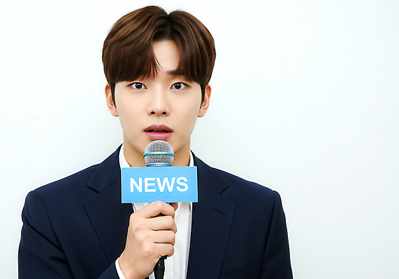 JPG 편집이미지 남자 비즈니스 한명 들기 상반신 성인 앞모습 기자 뉴스 마이크 인터뷰 의료성형뷰티 성인남자한명만 편집실사 AI인물포토 AI콘텐츠 직업 1 뷰포인트 음향기기 모션 사람 CG 남자한명만 성인남자만 파일형식 AI포토