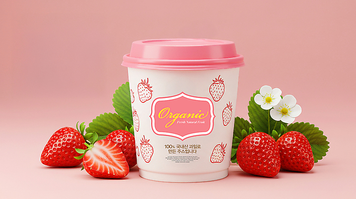 PSD 편집이미지 디자인 분홍색 재료 딸기 단면 사람없음 컵 주스 신선 유기농 패키지 딸기주스 딸기꽃 목업 딸기잎 이미지편집 식기 웰빙 꽃 음료 컬러 잎 과일 과일주스 파일형식