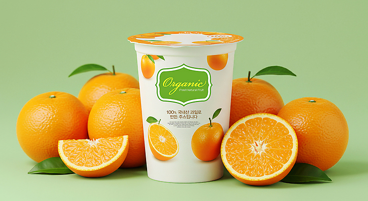 PSD 편집이미지 디자인 잎 재료 단면 사람없음 컵 연두색 주황색 주스 신선 오렌지주스 유기농 패키지 오렌지조각 목업 이미지편집 식물 식기 웰빙 음료 컬러 오렌지 초록색 과일주스 파일형식