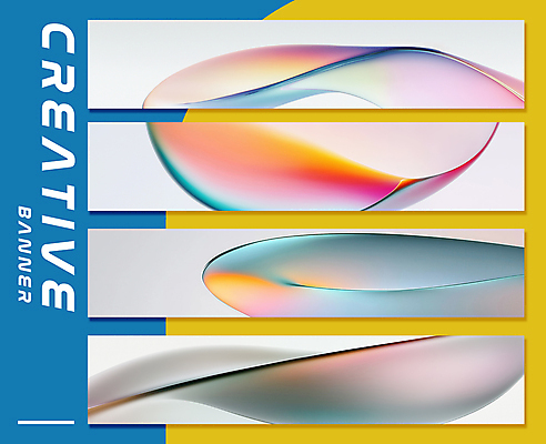 PSD 편집이미지 디자인 가로배너 곡선 추상 사람없음 그래픽 컬러풀 웨이브 창의력 배너세트 이미지편집 배너 선 컬러 무늬 가로 세트 파일형식