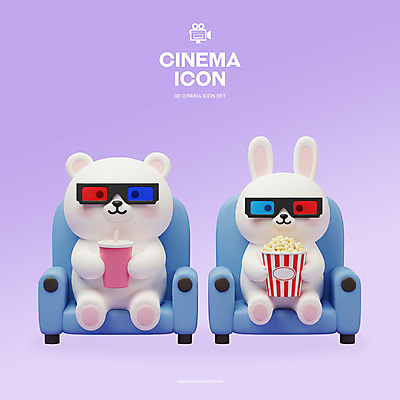 PSD 아이콘 음료 의자 3D캐릭터 들기 앉기 사람없음 3D아이콘 3D 보라색 영화 오브젝트 토끼캐릭터 곰캐릭터 팝콘 3D안경 음료수컵 안경낌 편집3D 캐릭터 안경 컬러 동물캐릭터 가구 곰 모션 문화예술 컵 토끼 디지털합성 파일형식