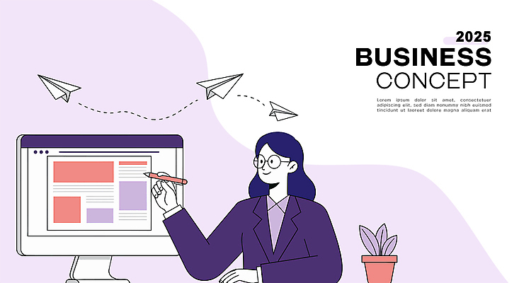 식물 여자 화분 컨셉 일러스트 커뮤니케이션 한명 미소 상반신 성인 펜 모니터 보라색 업무 비즈니스우먼 종이비행기 꼬집기 성인여자한명만 안경낌 국내일러스트 AI파일 1 안경 컬러 비즈니스 모션 표정 사람 컴퓨터 필기구 작업 직장인 종이접기 여자한명만 성인여자만 파일형식 벡터