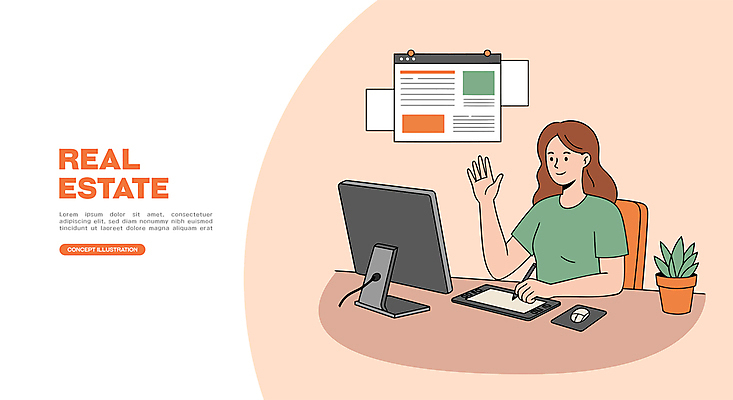 식물 여자 화분 의자 일러스트 부동산 한명 미소 앉기 상반신 성인 태블릿 손들기 모니터 기록 잡기 마우스 비즈니스우먼 책상 상담 인터넷창 공인중개사 마우스패드 살구색 성인여자한명만 태블릿펜 국내일러스트 AI파일 직업 1 컬러 가구 인터넷 비즈니스 모션 표정 사람 전자제품 스마트기기 컴퓨터 펜 컴퓨터용품 직장인 재산 여자한명만 성인여자만 파일형식 벡터