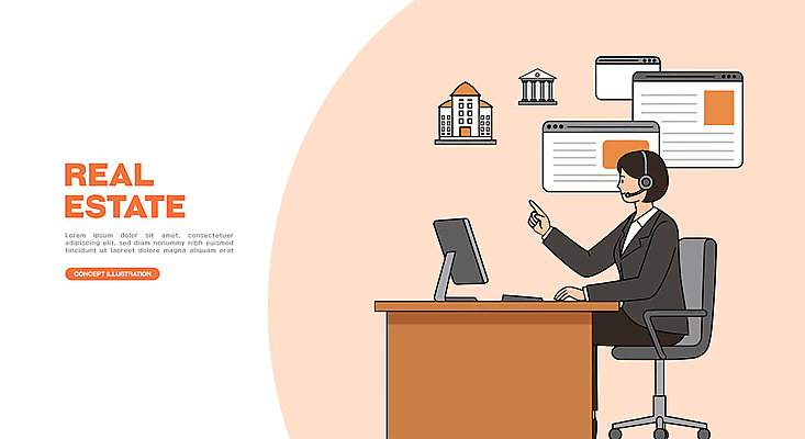 여자 의자 일러스트 부동산 한명 미소 앉기 성인 손들기 모니터 헤드셋 가리킴 타이핑 비즈니스우먼 책상 은행 상담 인터넷창 공인중개사 살구색 성인여자한명만 국내일러스트 AI파일 직업 1 컬러 음향기기 가구 인터넷 비즈니스 모션 표정 사람 손짓 금융 컴퓨터 헤드폰 직장인 재산 여자한명만 성인여자만 파일형식 벡터