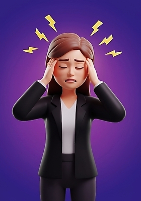 JPG 편집이미지 여자 한명 정장 성인 3D 보라색 잡기 비즈니스우먼 찡그림 두통 과로 번개모양 성인여자한명만 편집3D AI컴퓨터그래픽 AI콘텐츠 모양 1 옷 컬러 비즈니스 모션 표정 사람 직장인 질병 번개 디지털합성 여자한명만 성인여자만 파일형식