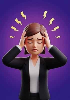 JPG 편집이미지 여자 한명 정장 상반신 성인 3D 보라색 잡기 비즈니스우먼 찡그림 두통 과로 번개모양 성인여자한명만 편집3D AI컴퓨터그래픽 AI콘텐츠 모양 1 옷 컬러 비즈니스 모션 표정 사람 직장인 질병 번개 디지털합성 여자한명만 성인여자만 파일형식