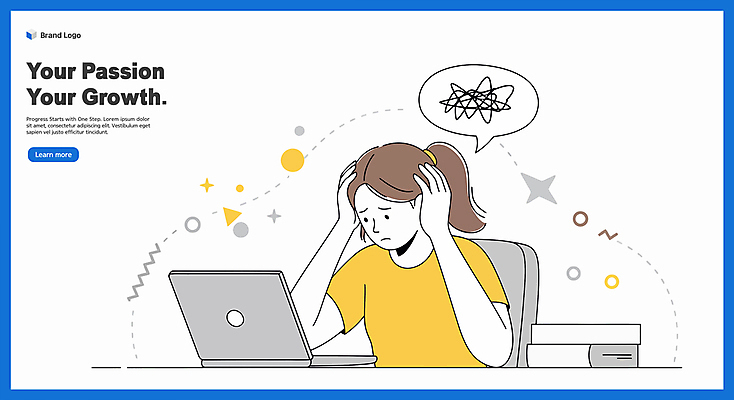 여자 말풍선 일러스트 스트레스 피곤 한명 상반신 성인 책 파란색 노트북 업무 고민 울상 손짚기 성인여자한명만 국내일러스트 머리짚기 AI파일 1 감정 컬러 컨셉 모션 사람 손짓 전자제품 작업 여자한명만 성인여자만 파일형식 벡터