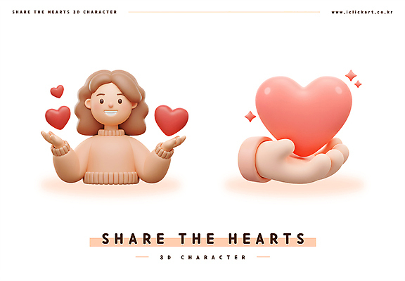 PSD 편집이미지 여자 3D캐릭터 사랑 한명 미소 상반신 성인 신체부위 반짝임 3D 손들기 하트 마음 성인여자한명만 편집3D 모양 캐릭터 1 감정 모션 표정 사람 디지털합성 여자한명만 성인여자만 파일형식