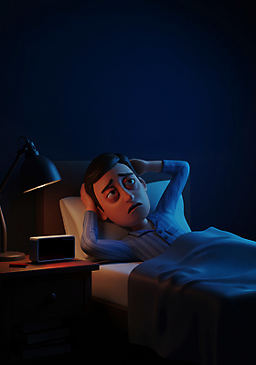 JPG 편집이미지 남자 베개 피곤 한명 상반신 성인 빛 눕기 손들기 이불 침대 스탠드 비즈니스맨 찡그림 졸음 야간 남색 협탁 디지털시계 불면증 성인남자한명만 편집3D AI컴퓨터그래픽 AI콘텐츠 자연요소 1 감정 시계 컬러 가구 컨셉 비즈니스 침구 모션 조명 표정 사람 3D 직장인 질병 남자한명만 성인남자만 파일형식