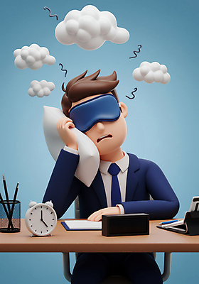 JPG 구름 편집이미지 남자 하늘색 의자 베개 피곤 한명 들기 앉기 정장 상반신 성인 태블릿 공책 기댐 자명종 짜증 비즈니스맨 찡그림 졸음 책상 연필꽂이 불면증 수면안대 성인남자한명만 편집3D AI컴퓨터그래픽 AI콘텐츠 자연요소 1 옷 감정 시계 가구 컨셉 비즈니스 침구 모션 문구용품 표정 사람 파란색 전자제품 스마트기기 3D 알람 직장인 질병 안대 남자한명만 성인남자만 파일형식