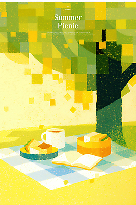 PSD 나무 일러스트 샌드위치 잔디 사람없음 초록색 여름 햇빛 소풍 커피잔 돗자리 감성 음식바구니 국내일러스트 식물 계절 커피 음식 컬러 컨셉 잔 태양 야외활동 바구니 파일형식