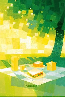 PSD 나무 접시 일러스트 주전자 샌드위치 그림자 사람없음 초록색 여름 햇빛 소풍 식탁보 물컵 돗자리 감성 국내일러스트 식물 식기 계절 음식 컬러 컨셉 주방용품 컵 태양 야외활동 파일형식