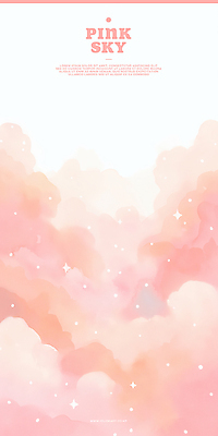 PSD 구름 분홍색 일러스트 하늘 수채화 사람없음 반짝임 감성 별빛 몽환 국내일러스트 자연요소 별 컬러 컨셉 모션 빛 파일형식