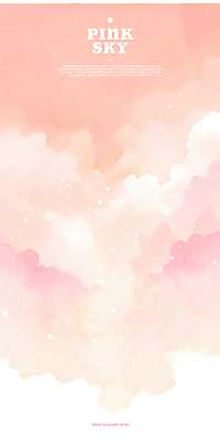 PSD 구름 분홍색 일러스트 하늘 수채화 사람없음 감성 별빛 몽환 국내일러스트 자연요소 별 컬러 컨셉 빛 파일형식