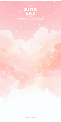 PSD 구름 분홍색 일러스트 하늘 수채화 사람없음 반짝임 감성 별빛 몽환 국내일러스트 자연요소 별 컬러 컨셉 모션 빛 파일형식