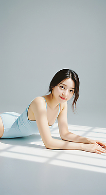 JPG 편집이미지 여자 수영복 엎드리기 그림자 한명 미소 상반신 성인 햇빛 의료성형뷰티 성인여자한명만 편집실사 AI인물포토 AI콘텐츠 1 옷 모션 표정 사람 태양 CG 여자한명만 성인여자만 파일형식 AI포토