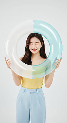 JPG 편집이미지 여자 윙크 한명 미소 들기 성인 튜브 의료성형뷰티 성인여자한명만 편집실사 AI인물포토 AI콘텐츠 1 모션 표정 사람 CG 여자한명만 성인여자만 파일형식 AI포토